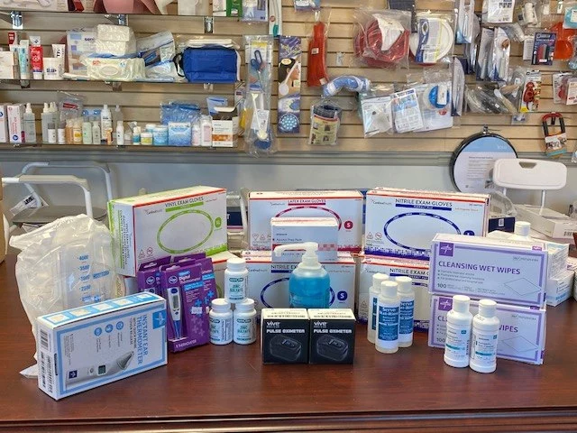 A collection of essential supplies in the store.